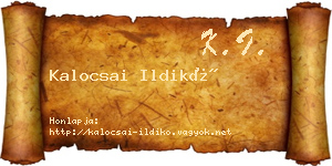Kalocsai Ildikó névjegykártya