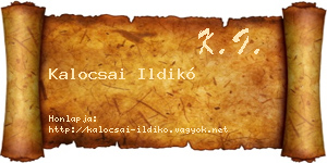Kalocsai Ildikó névjegykártya